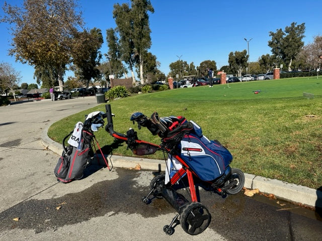 1withGolf stand bag and cart bag