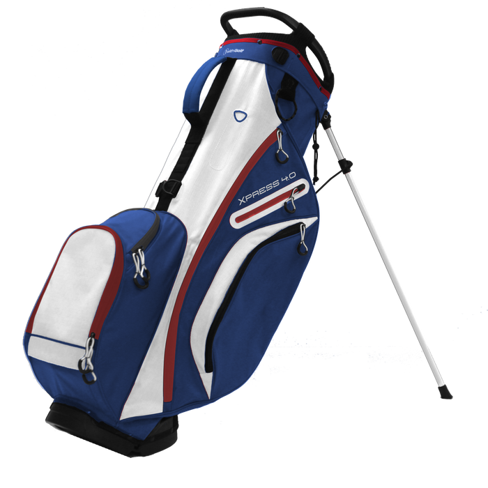 1withgolf light way express 4.0 stand bag navy/red/white