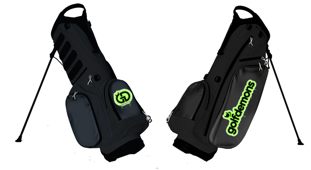 Green Golf Demon 4 way Lightweight Golf bag