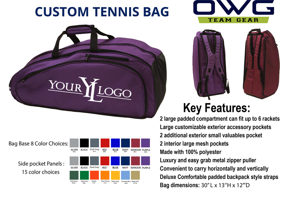 Custom Tennis Bag