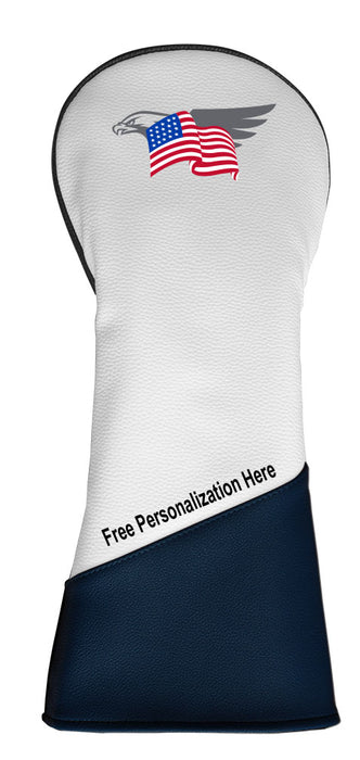 USA Flag Driver Headcovers w/Free Personalization